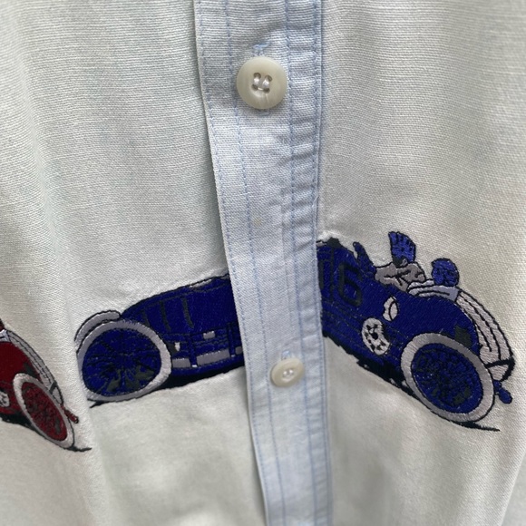 Men's Winston Woods Race Car Button Down Shirt - Picture 4 of 7
